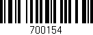 Código de barras (EAN, GTIN, SKU, ISBN): '700154'