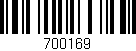 Código de barras (EAN, GTIN, SKU, ISBN): '700169'