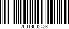 Código de barras (EAN, GTIN, SKU, ISBN): '70018002426'