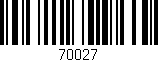 Código de barras (EAN, GTIN, SKU, ISBN): '70027'