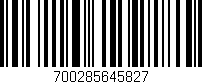 Código de barras (EAN, GTIN, SKU, ISBN): '700285645827'