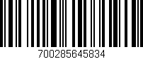 Código de barras (EAN, GTIN, SKU, ISBN): '700285645834'