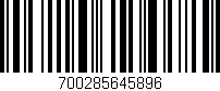 Código de barras (EAN, GTIN, SKU, ISBN): '700285645896'