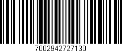 Código de barras (EAN, GTIN, SKU, ISBN): '7002942727130'