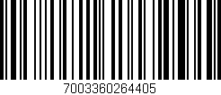 Código de barras (EAN, GTIN, SKU, ISBN): '7003360264405'