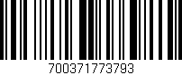 Código de barras (EAN, GTIN, SKU, ISBN): '700371773793'