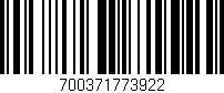 Código de barras (EAN, GTIN, SKU, ISBN): '700371773922'