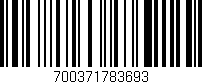 Código de barras (EAN, GTIN, SKU, ISBN): '700371783693'