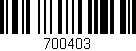 Código de barras (EAN, GTIN, SKU, ISBN): '700403'