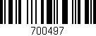 Código de barras (EAN, GTIN, SKU, ISBN): '700497'