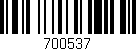 Código de barras (EAN, GTIN, SKU, ISBN): '700537'