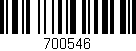 Código de barras (EAN, GTIN, SKU, ISBN): '700546'