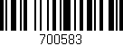 Código de barras (EAN, GTIN, SKU, ISBN): '700583'
