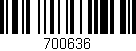 Código de barras (EAN, GTIN, SKU, ISBN): '700636'