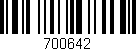 Código de barras (EAN, GTIN, SKU, ISBN): '700642'
