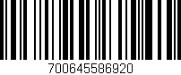 Código de barras (EAN, GTIN, SKU, ISBN): '700645586920'