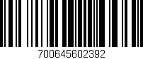 Código de barras (EAN, GTIN, SKU, ISBN): '700645602392'