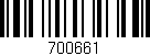 Código de barras (EAN, GTIN, SKU, ISBN): '700661'