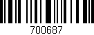 Código de barras (EAN, GTIN, SKU, ISBN): '700687'
