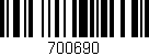 Código de barras (EAN, GTIN, SKU, ISBN): '700690'