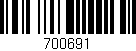 Código de barras (EAN, GTIN, SKU, ISBN): '700691'