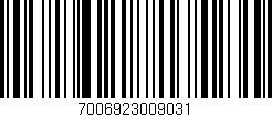 Código de barras (EAN, GTIN, SKU, ISBN): '7006923009031'