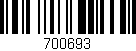 Código de barras (EAN, GTIN, SKU, ISBN): '700693'
