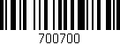 Código de barras (EAN, GTIN, SKU, ISBN): '700700'