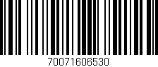 Código de barras (EAN, GTIN, SKU, ISBN): '70071606530'