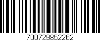 Código de barras (EAN, GTIN, SKU, ISBN): '700729852262'