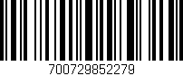Código de barras (EAN, GTIN, SKU, ISBN): '700729852279'