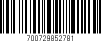 Código de barras (EAN, GTIN, SKU, ISBN): '700729852781'