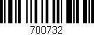 Código de barras (EAN, GTIN, SKU, ISBN): '700732'