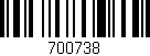 Código de barras (EAN, GTIN, SKU, ISBN): '700738'