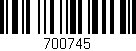 Código de barras (EAN, GTIN, SKU, ISBN): '700745'