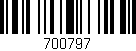 Código de barras (EAN, GTIN, SKU, ISBN): '700797'