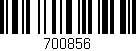 Código de barras (EAN, GTIN, SKU, ISBN): '700856'