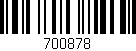 Código de barras (EAN, GTIN, SKU, ISBN): '700878'