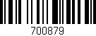 Código de barras (EAN, GTIN, SKU, ISBN): '700879'