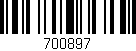 Código de barras (EAN, GTIN, SKU, ISBN): '700897'