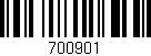 Código de barras (EAN, GTIN, SKU, ISBN): '700901'
