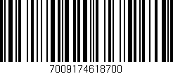Código de barras (EAN, GTIN, SKU, ISBN): '7009174618700'