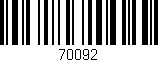 Código de barras (EAN, GTIN, SKU, ISBN): '70092'