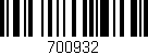 Código de barras (EAN, GTIN, SKU, ISBN): '700932'