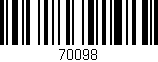 Código de barras (EAN, GTIN, SKU, ISBN): '70098'