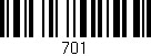 Código de barras (EAN, GTIN, SKU, ISBN): '701'