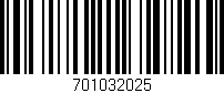 Código de barras (EAN, GTIN, SKU, ISBN): '701032025'