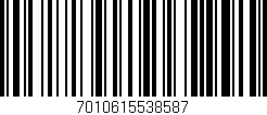 Código de barras (EAN, GTIN, SKU, ISBN): '7010615538587'