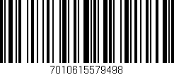 Código de barras (EAN, GTIN, SKU, ISBN): '7010615579498'