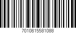 Código de barras (EAN, GTIN, SKU, ISBN): '7010615581088'
